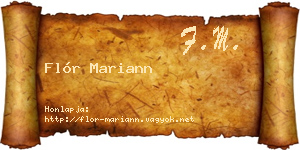 Flór Mariann névjegykártya